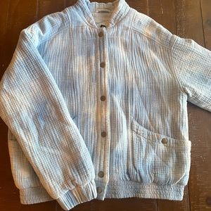 Universal Thread Blue & White Cloth Jacket- Small
